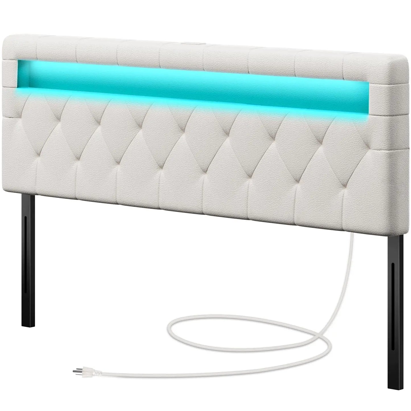 Headboard For Queen Size Bed With 60,000 DIY Color Of LED Light