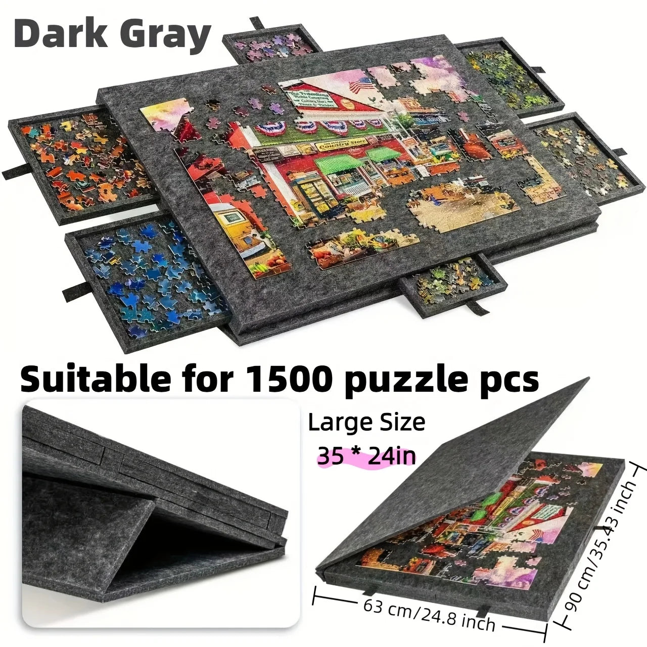 Tiltable Portable Puzzle Desk