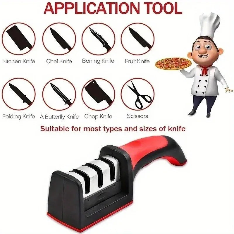 3 Stage Manual Knife Sharpener