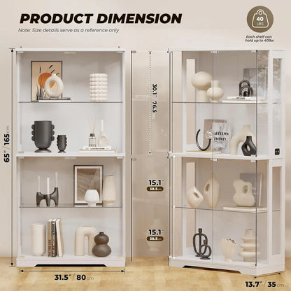 Display Cabinet with Glass Doors,