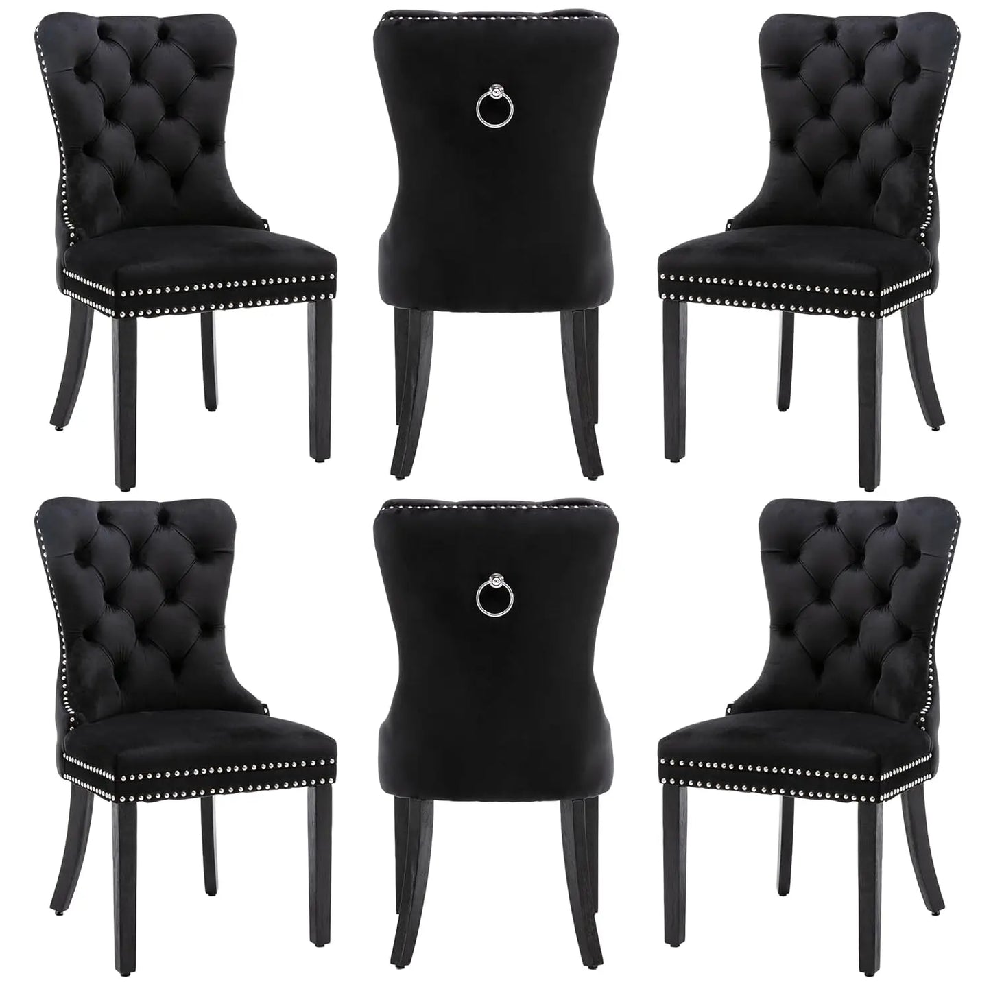 Leather Dining Chairs Set of 6