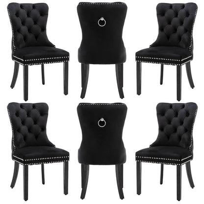 Leather Dining Chairs Set of 6