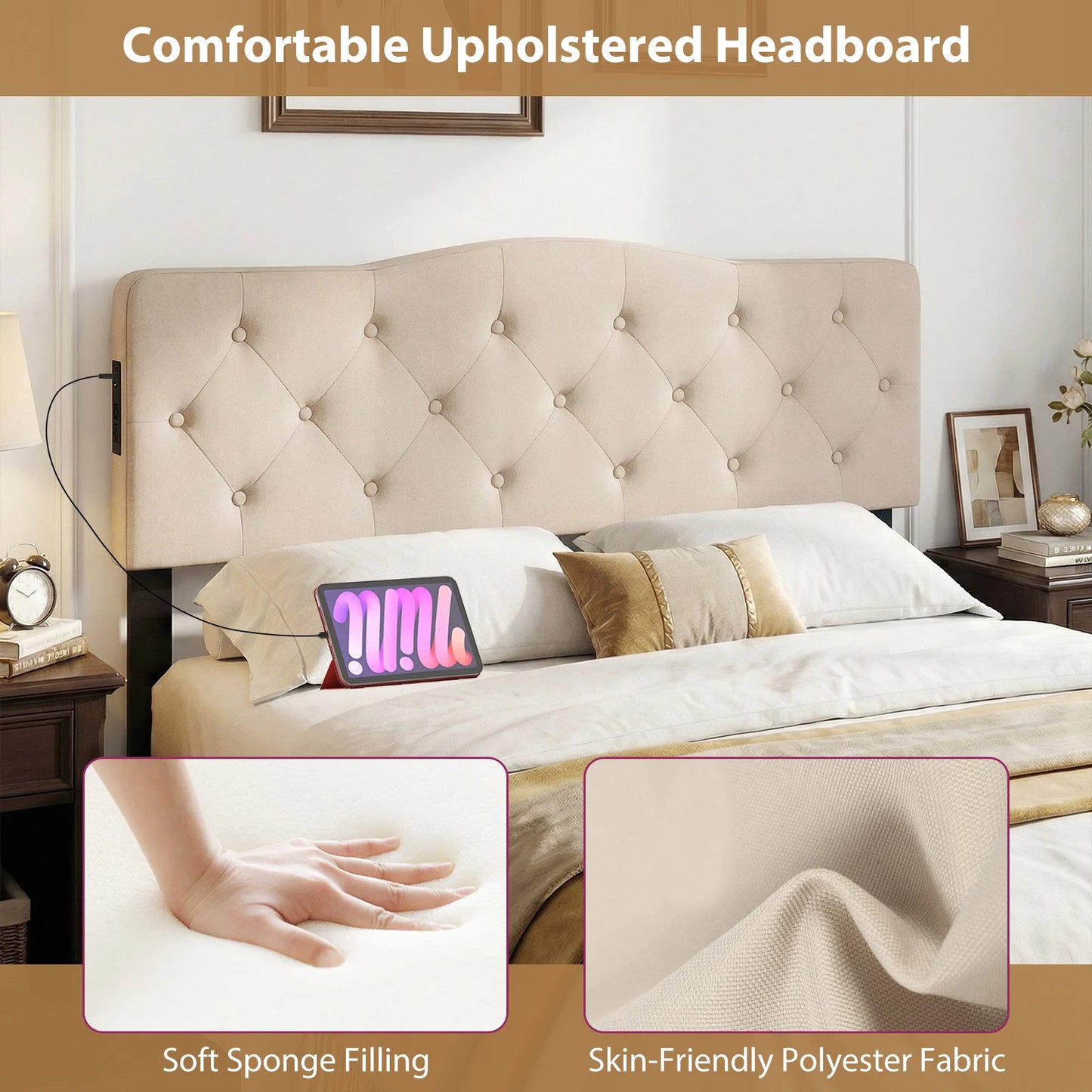 Headboard for Queen & Full Size Bed