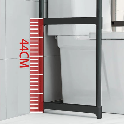 Over The Toilet Storage Cabinet, 3-Tier Metal Bathroom Organizer Shelf, Stable Freestanding Above Toilet Shelf for Laundry