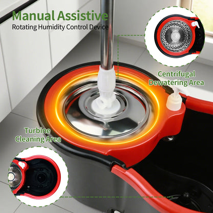 360° Dual-Motion Spin Mop System