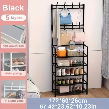 Freestanding Coat & Shoe Rack