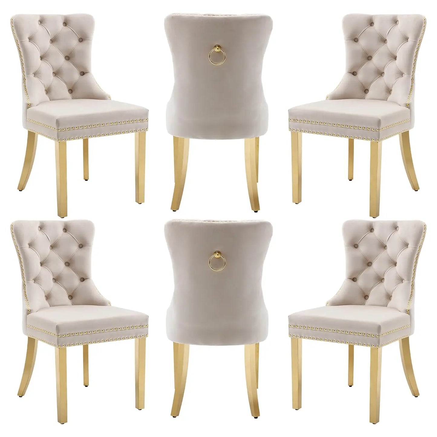 Leather Dining Chairs Set of 6