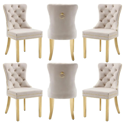 Leather Dining Chairs Set of 6