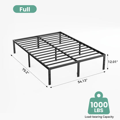 Basic 12IN Twin Full Queen King Size Bed Frame