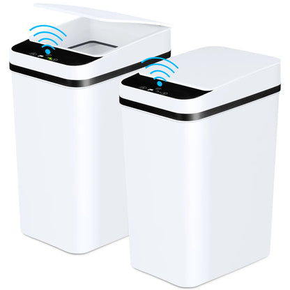 2 Pack 12L  Automatic Trash Cans
