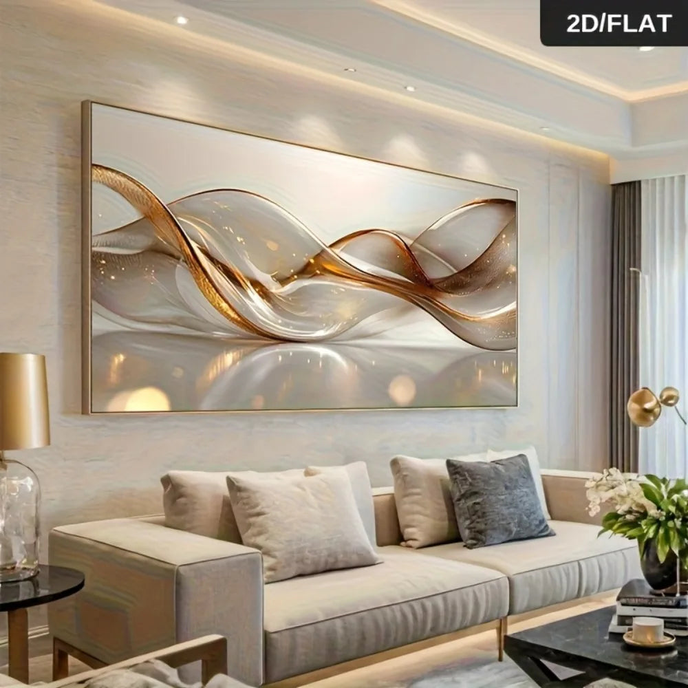 Flat 2D Line Abstract Canvas Prints