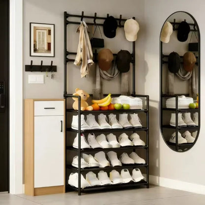 Freestanding Coat & Shoe Rack