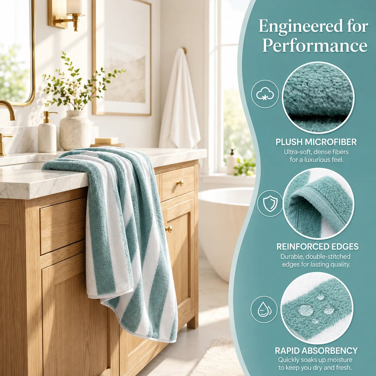 8-Piece Ultra Absorbent Towel Set