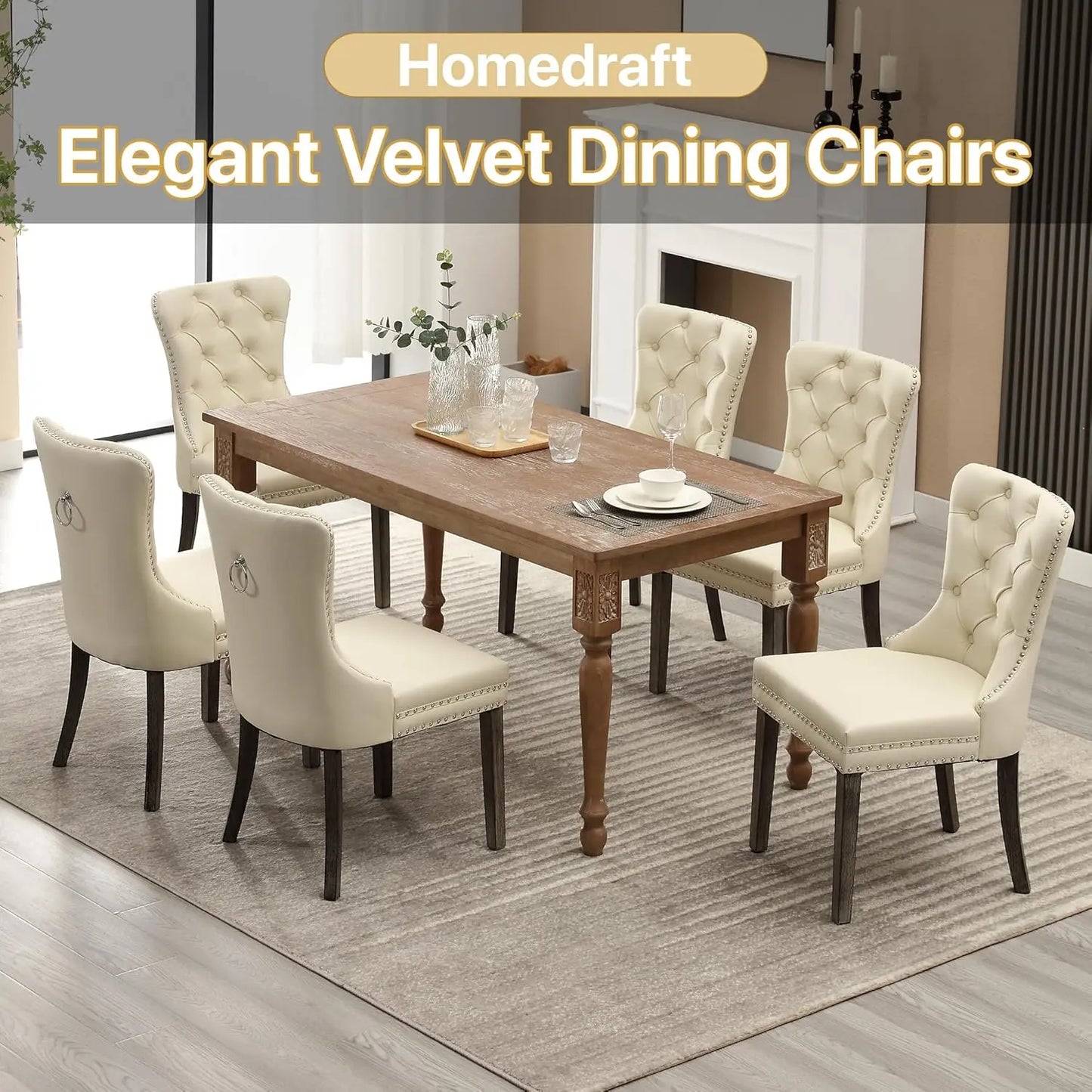Leather Dining Chairs Set of 6