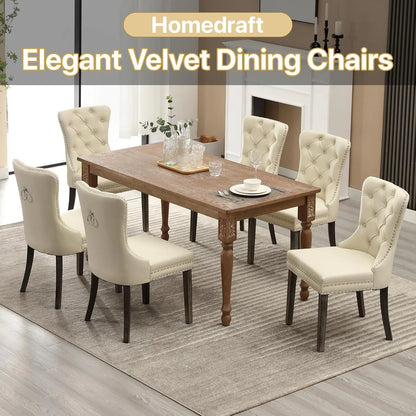 Leather Dining Chairs Set of 6