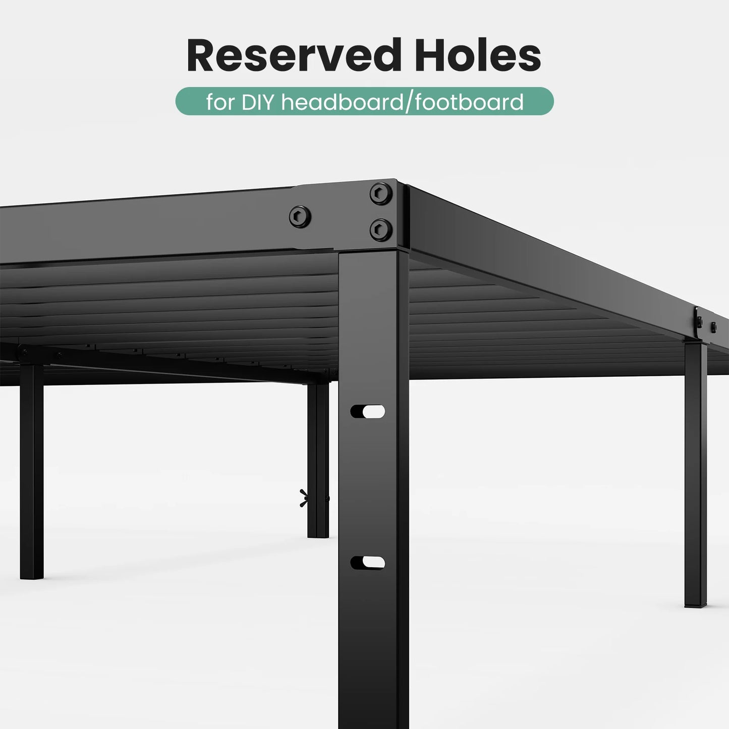 Basic 12IN Twin Full Queen King Size Bed Frame
