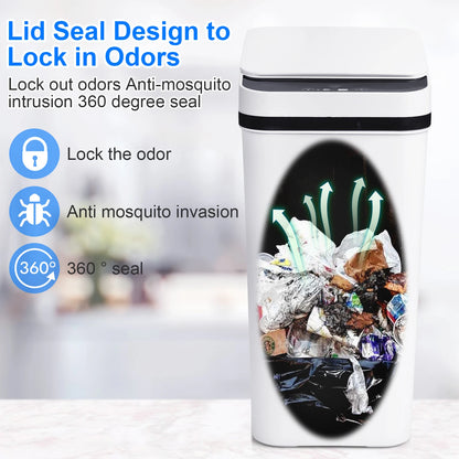 2 Pack Automatic Trash Can With Lid