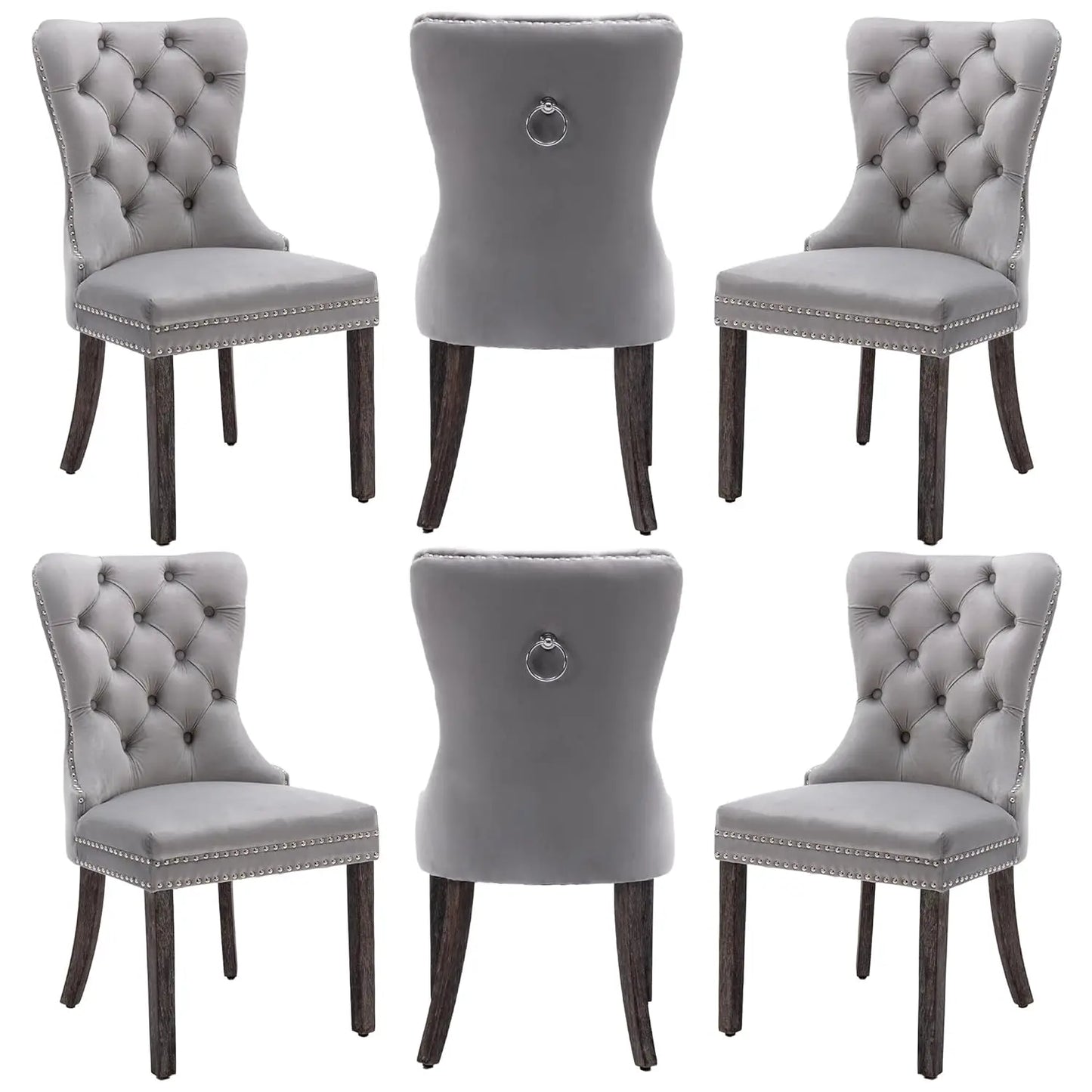 Leather Dining Chairs Set of 6