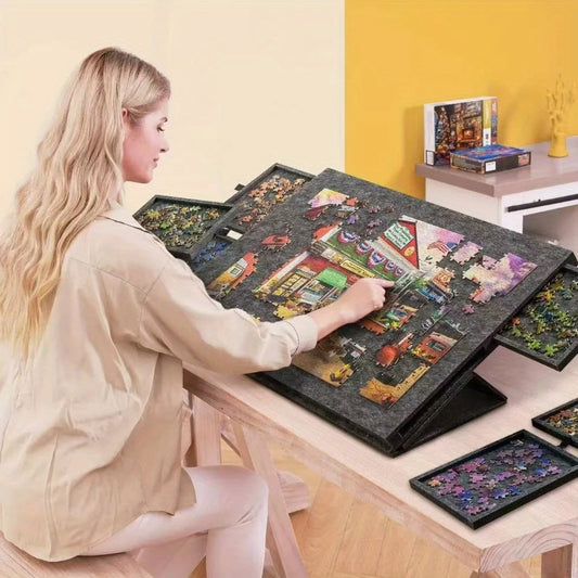 Tiltable Portable Puzzle Desk