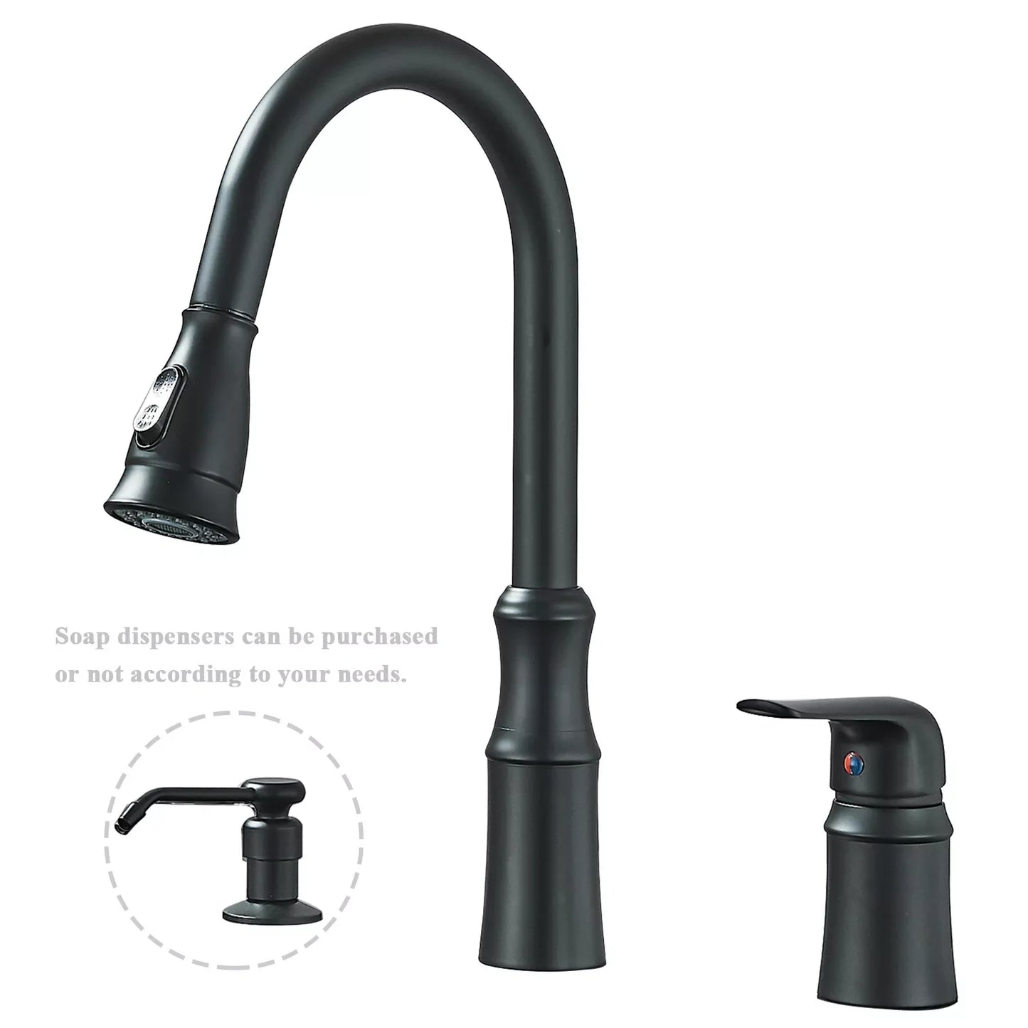 Kitchen Sink Faucet with Pull Down Sprayer