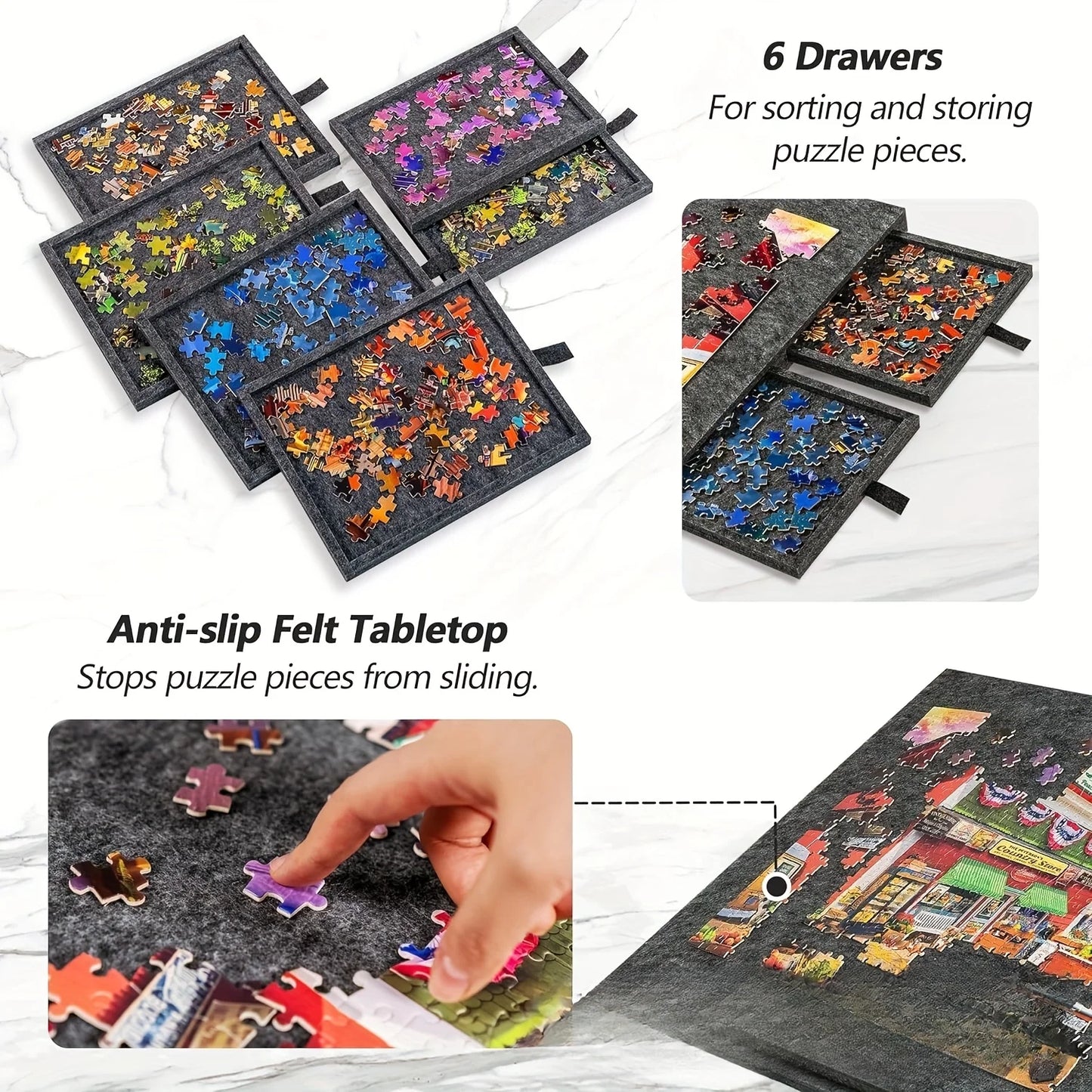 Tiltable Portable Puzzle Desk