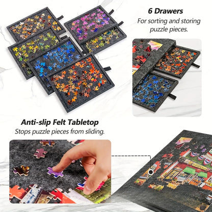 Tiltable Portable Puzzle Desk