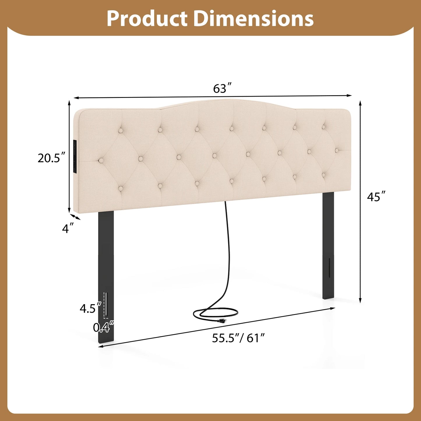 Headboard for Queen & Full Size Bed