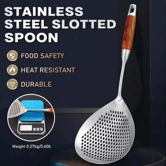 Stainless Steel  Strainer Skimmer Ladle for Cooking and Frying
