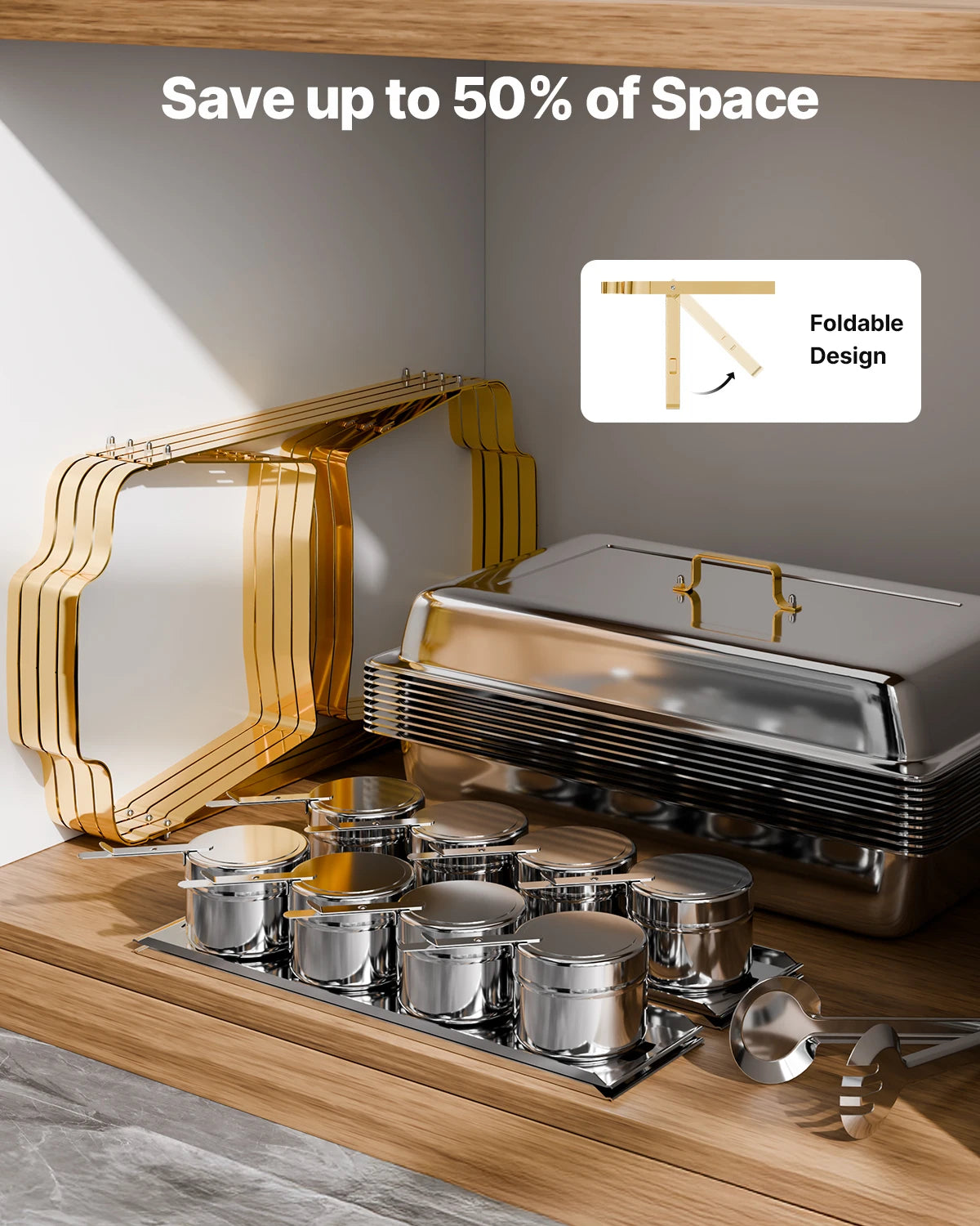 4 Pack Chafing Dish Buffet Set