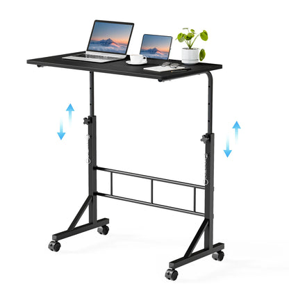 31.5" Adjustable Height Mobile Desk