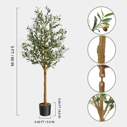 1Pc/2Pcs Artificial Olive Tree