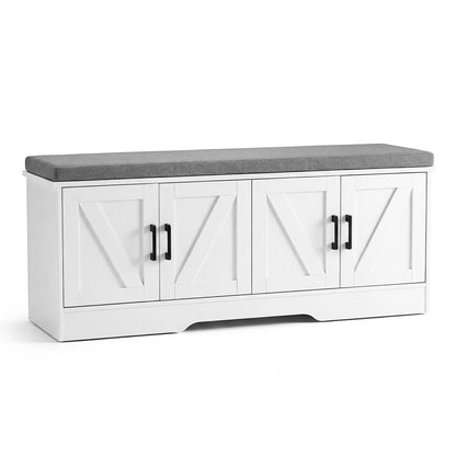 Storage Bench Shoe Organizer Cabinet