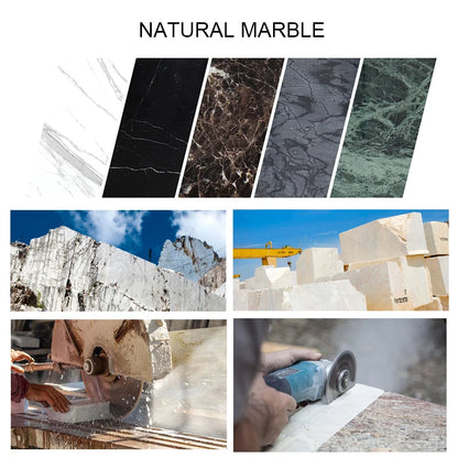 White Onyx Natural Marble Bathroom Accessories Set