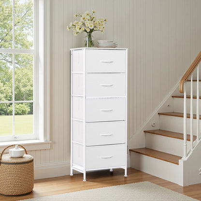 48IN Dresser With 5 Fabric Drawers