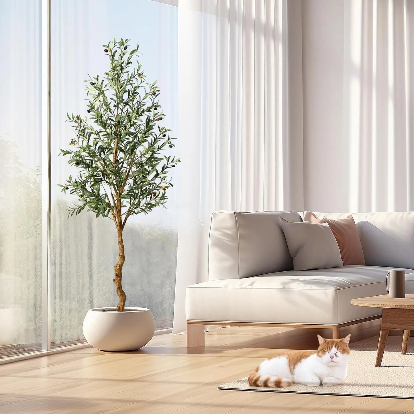 1Pc/2Pcs Artificial Olive Tree