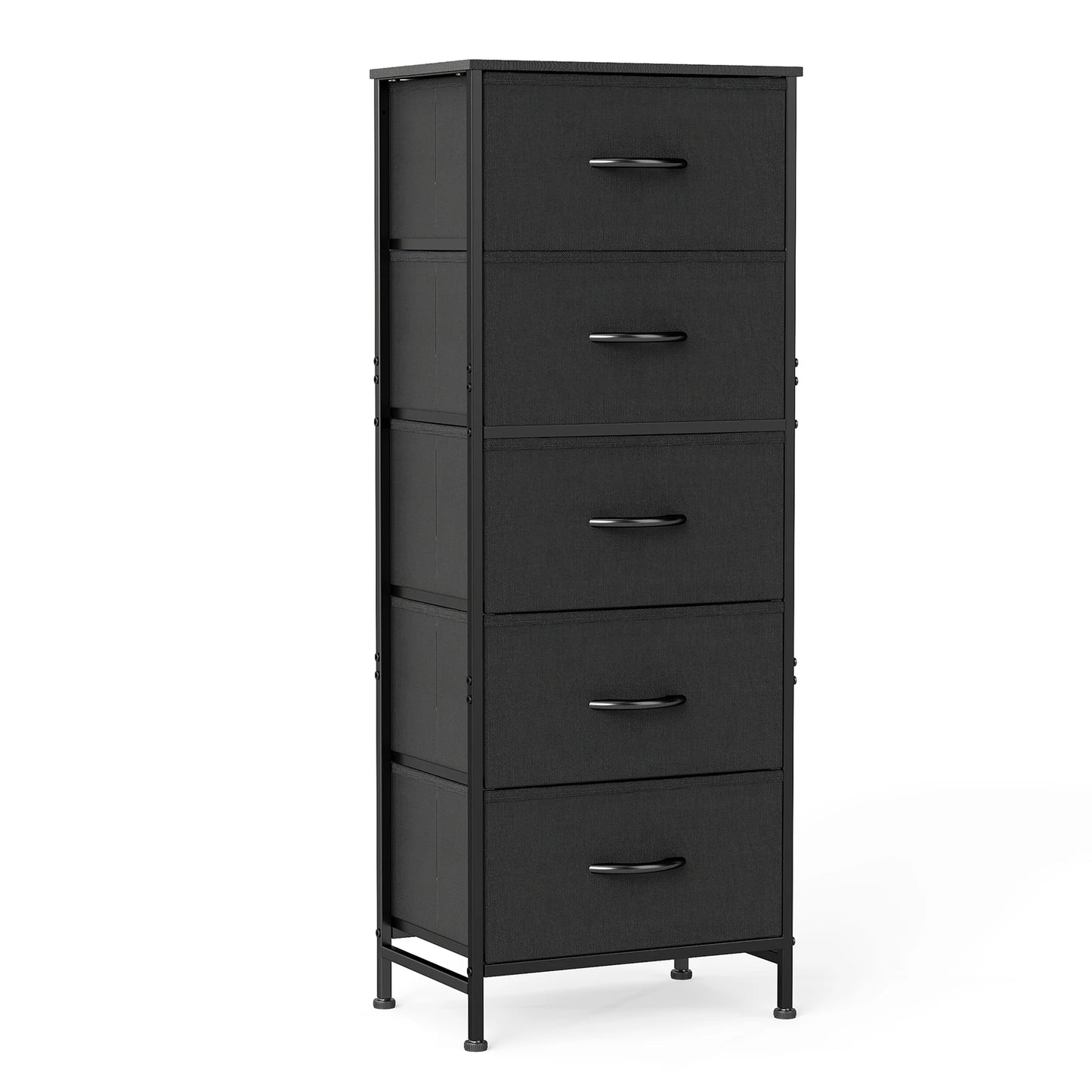 48IN Dresser With 5 Fabric Drawers