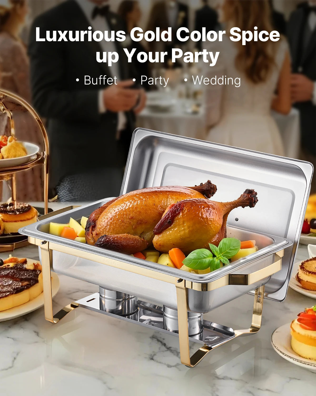 4 Pack Chafing Dish Buffet Set