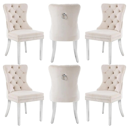 Leather Dining Chairs Set of 6