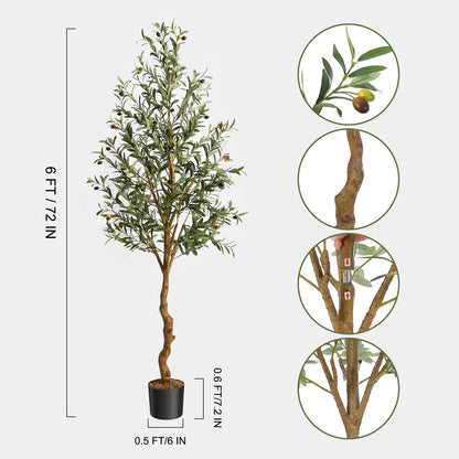 1Pc/2Pcs Artificial Olive Tree