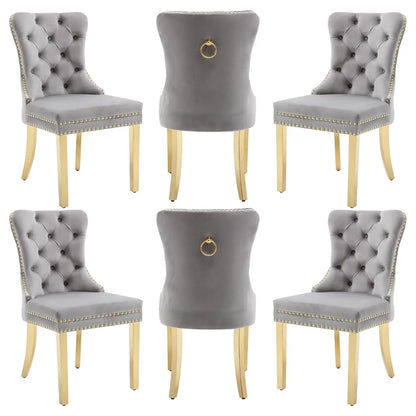 Leather Dining Chairs Set of 6
