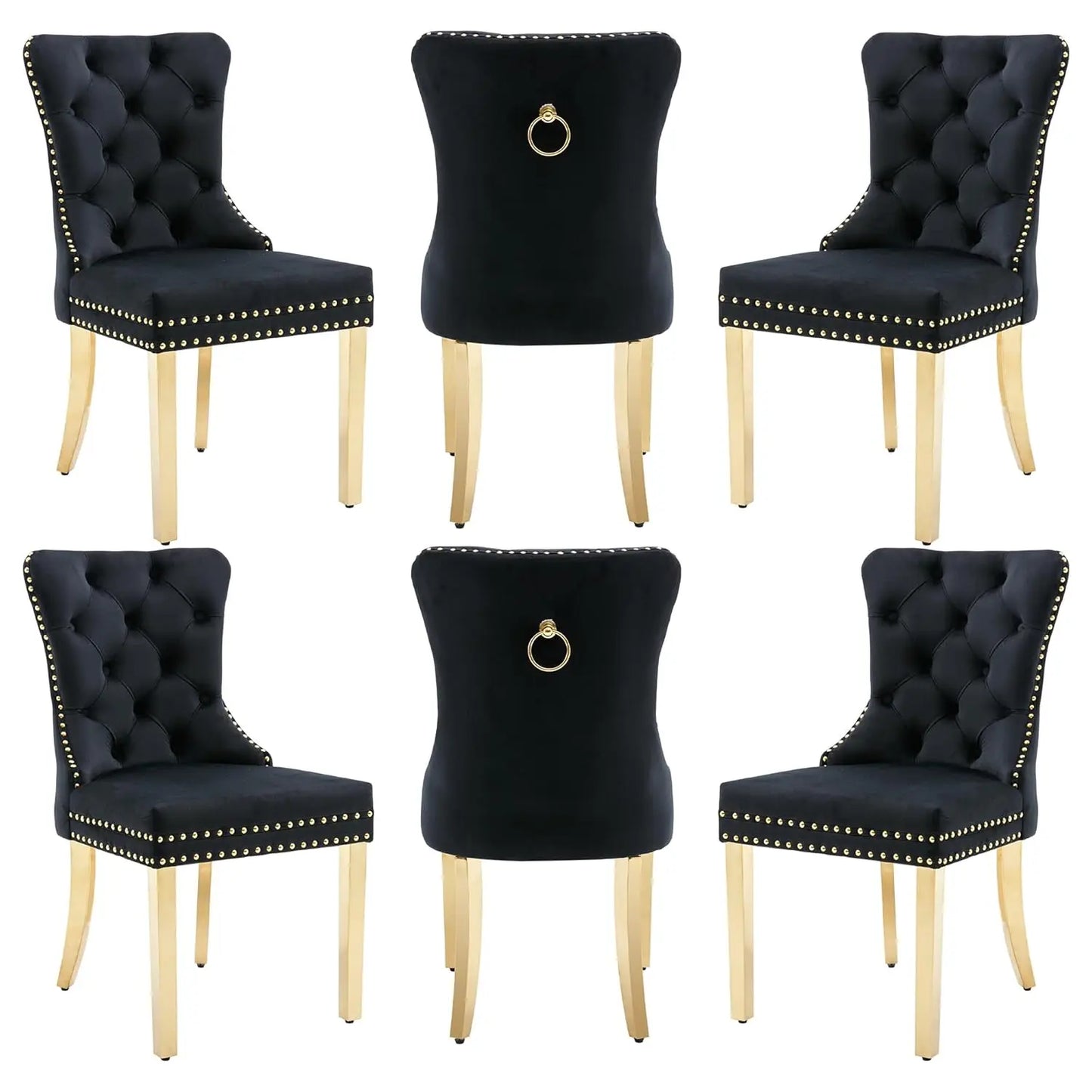 Leather Dining Chairs Set of 6