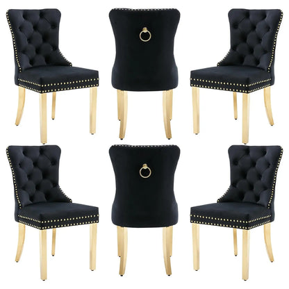 Leather Dining Chairs Set of 6