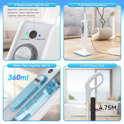6 in 1 Scrubbing Steam Vac Mop