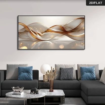 Flat 2D Line Abstract Canvas Prints