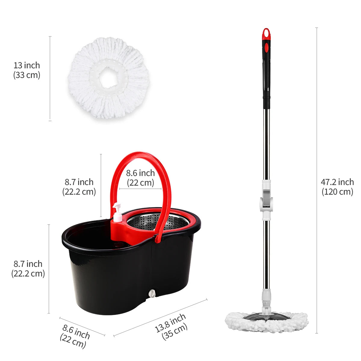 360° Dual-Motion Spin Mop System
