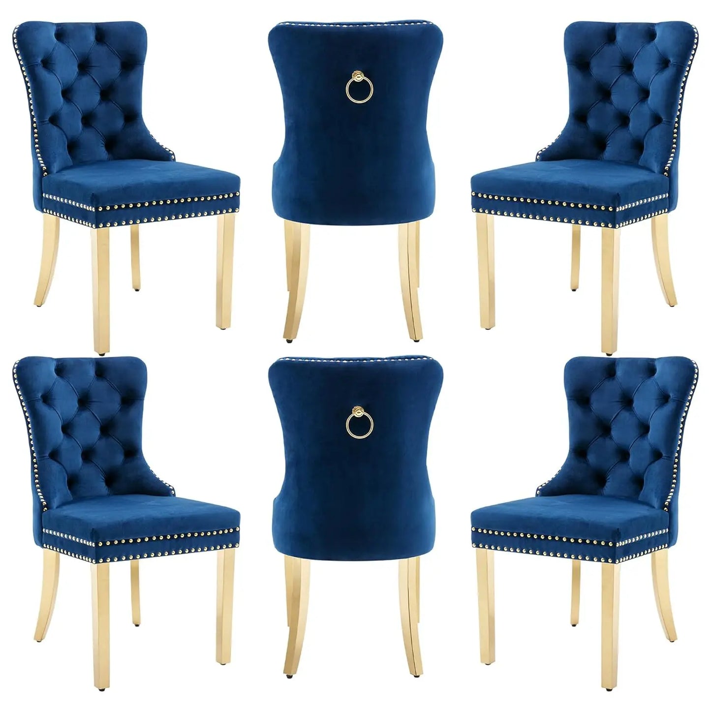 Leather Dining Chairs Set of 6