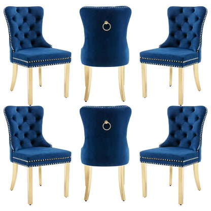 Leather Dining Chairs Set of 6