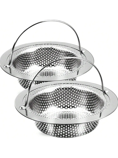 2 Pcs Stainless Steel Sink Strainer