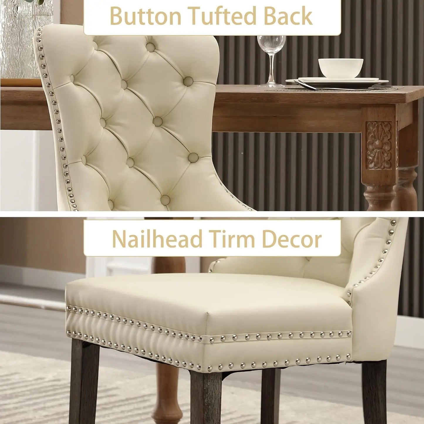 Leather Dining Chairs Set of 6