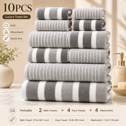 8-Piece Ultra Absorbent Towel Set